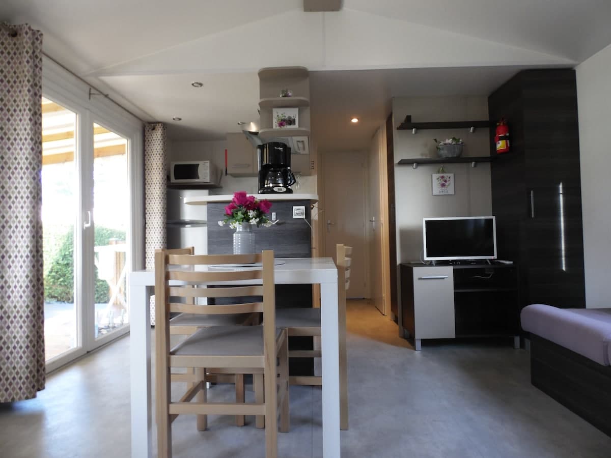 Mobil-home climatisé, parking gratuit, aux Mathes en Charente-Maritime - Photo 1