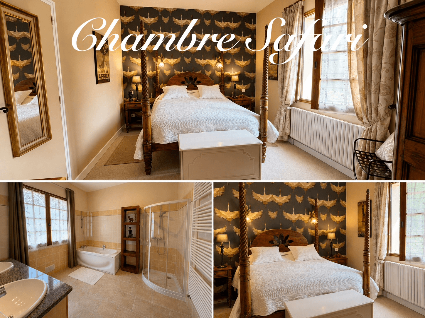 Chambre d’hôte La pommeraie « Chambre Safari - Photo 4
